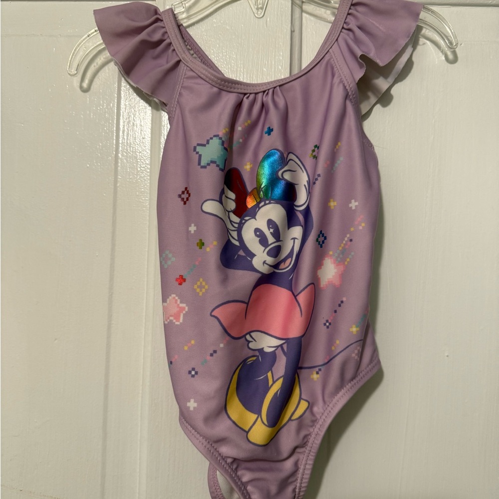 Disney Purple Bodysuit with Minnie Mouse